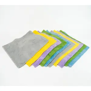 5/10-Piece Multi- Scenario And Multi-Purposer Microfiber Towel Set Colorful Cleanin cloth bamboo charcoal fiber multipurpose non reusable Cleaning 5Pcs Grey  Multi-Purpose Dishcloths washing rags outdoorfun