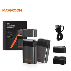 2-in-1 Electric Shaver for Men, Rechargeable Electric Razor, Beard Trimmer, Facial Hair Remover, Cordless Portable Shaver, USB Rechargeable Shaver, Men’s Grooming Tool