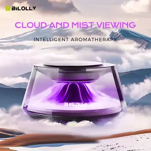 BiLOLLY Smart Car Aromatherapy, Car Air Freshener, Premium Scenic Snow Mountain Spray Car Perfume, Automatic On/Off, Adjustable Intensity, Fuji Morning Light And Pine Forest Secret Fragrance Lasts For Six Months, 2025 New Car Diffuser, Car Perfume