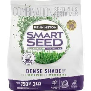 Smart Seed Dense Shade 3lb. 750 sq. ft. Grass Seed and Lawn Fertilizer