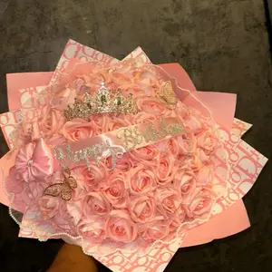 Pink princess bouquet  (50 Count)