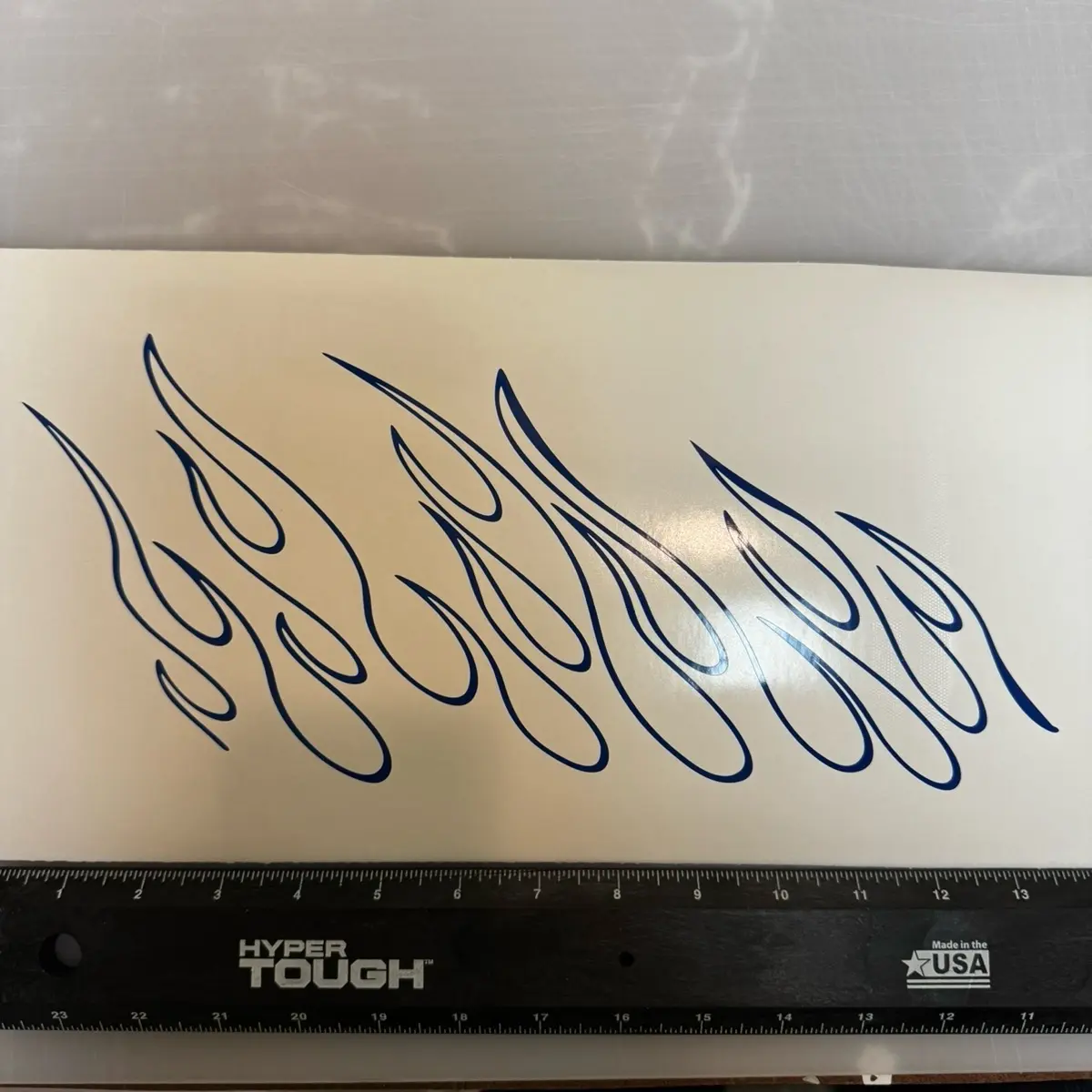 Quarter Window Flames Decal