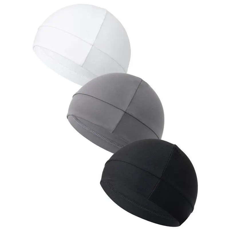 Unisex Mesh Skull Cap Helmet Liner, Stretchy Sweat-Wicking Cycling Cap, Breathable & Cooling for Summer Sports and Running, Fitted Caps, Breathable Ventilation Cap