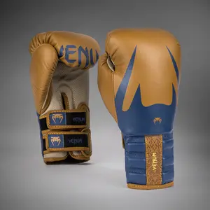 Venum Reverso Boxing Gloves - Camel / Royal Blue