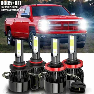 For 2007-2020 Chevy Silverado 1500 2500HD Super LED Headlight High/Low Bulbs Kit Reliable Quality