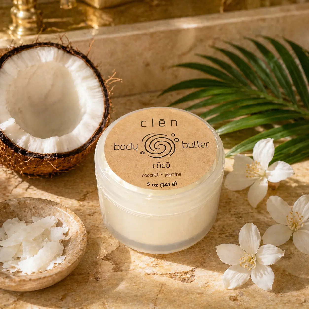 coconut + jasmine, 5 oz jar