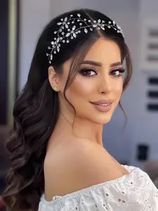 Rhinestone Decorated Headband, Elegant Bridal Headwear for Wedding Bridal Party Formal Occasions, Fashion Hair Accessories for Women