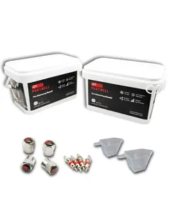 Tire Balancing Beads 288oz (8KG) Bulk Tub with Sealed Bag, 2 Scoops, 2 Tire Tread Depth Gauges, 4 Valve Cores, 4 Valve Caps - for SUV, Light/Medium/Heavy Duty Truck, Off-Road