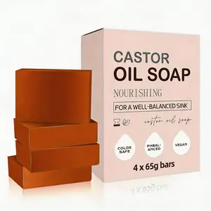 Castor Oil Shampoo Bar for Growth & Hydration - Gentle Cleansing & Scalp Nourishment - Pure Castile Soap with Rosemary Mint Oil - Eco-Friendly Hair Care