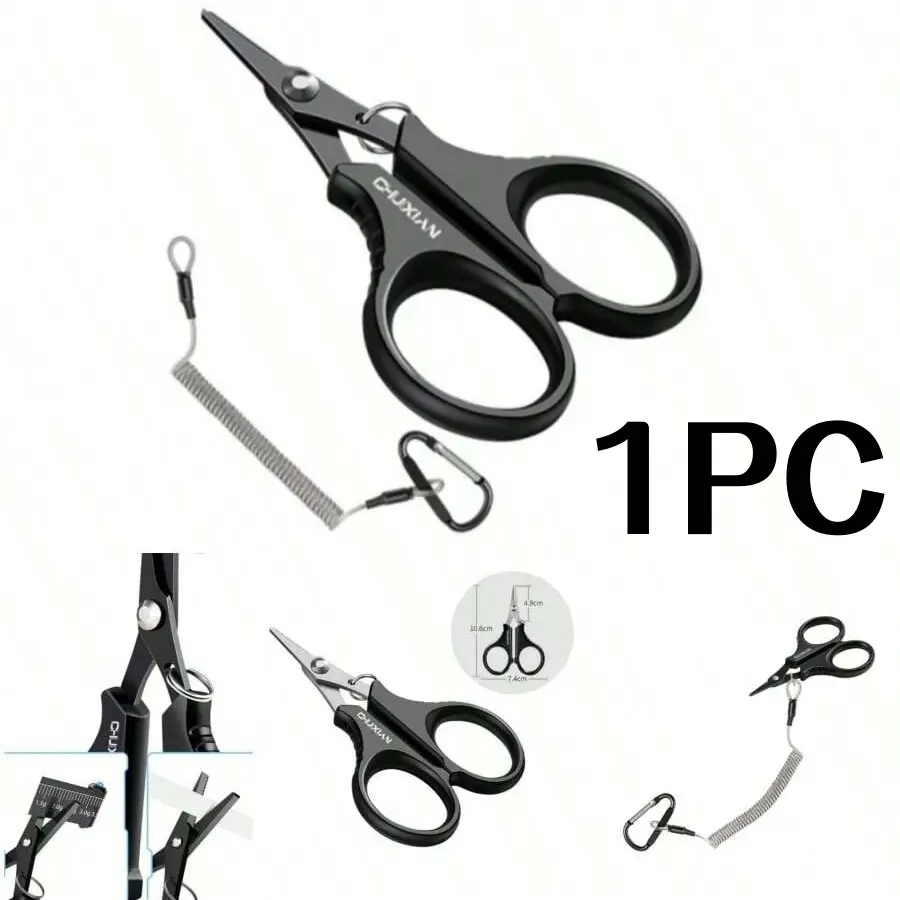 Professional Titanium Plated Fishing Scissors, Small Cutting Tool for Fish Line Pe Line Lead Sinker, Fishing Line Cutter, Durable and Efficient, Fishing Tackle, Fishing Tools
