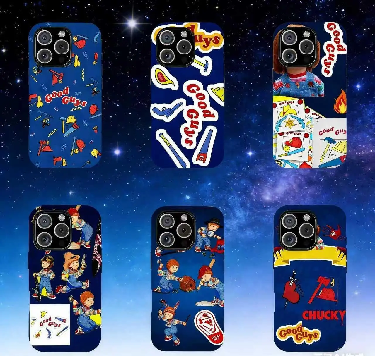 Funny Chucky Overalls Rubber Smartphone Case, Unique Horror Halloween Custom Accessory for iPhone 11-17 Handheld Devices