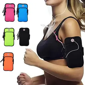 MP3 player armband mobile phone bag neoprene arm bag wrist bag men and women sports running arm bag fitness climbing cycling Outdoor Training Activewear Vests