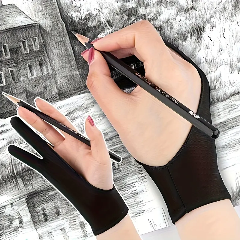 Painting Gloves for Sketching, Drawing, Oil Painting, And Two-Finger Art