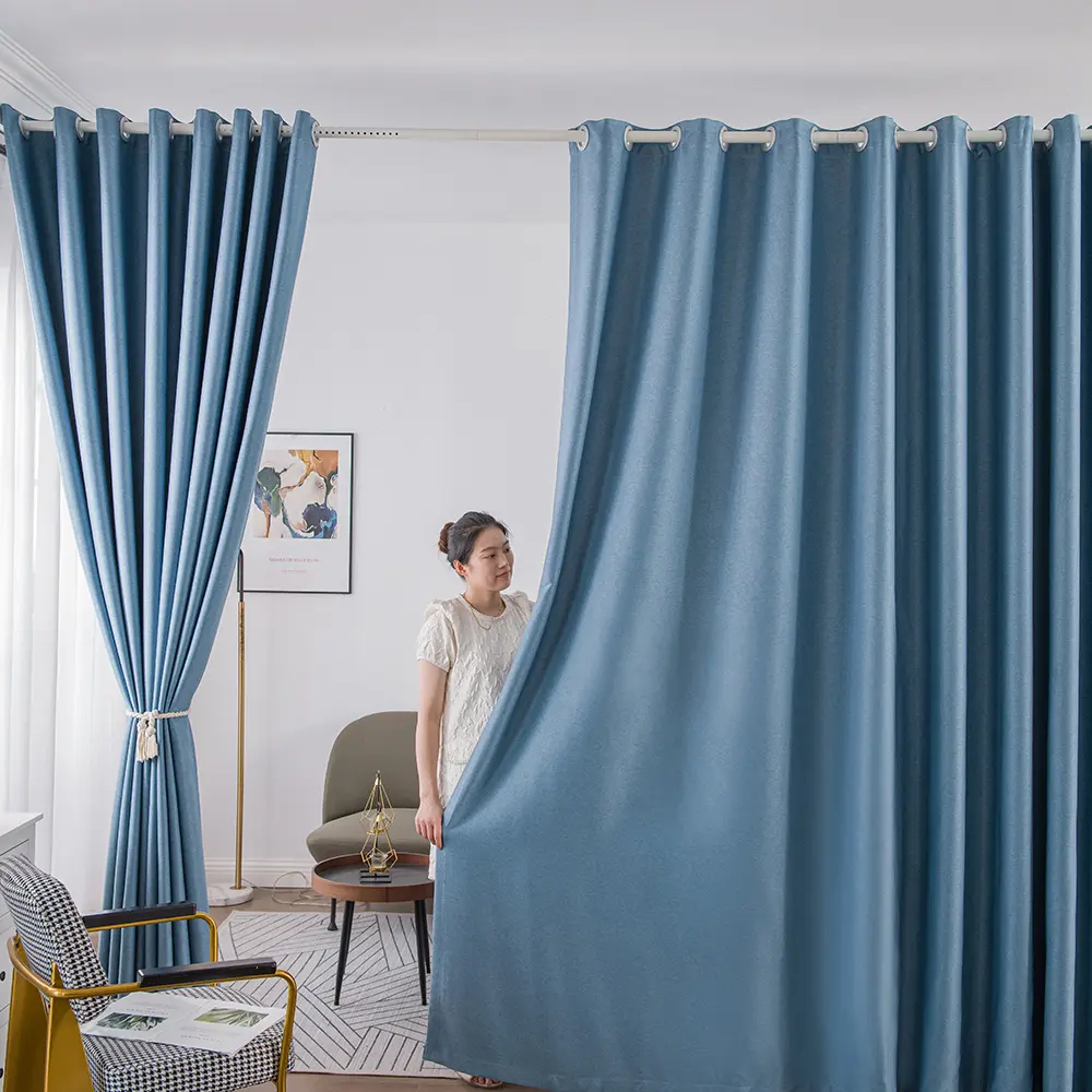Blackout Curtains 2 Panels, Floor Length Thick Window Drapes, Thermal Insulated Noise Reducing Curtains for Bedroom, Living Room Privacy Curtains, Modern Style,Grommet Top Home Decor