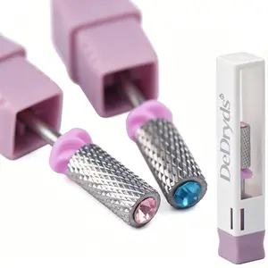 1pc Tunsten Steel Diamond Nail Drill Bits for Electric Nail File, Professional Manicure Pedicure Acrylic Gel Nail Art Removal Sanding Bands Burrs Tips Nail Art Tools Home Use Salon Nail Supplies