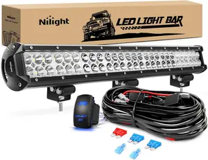 Nilight LED Light Bar 25Inch 162W Spot Flood Combo Off Road 12V 5Pin Rocker Switch Wiring Harness Kit  dealsforyoudays