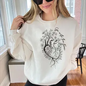 Go With The Flow Sweatshirt, Nurse Sweatshirt,Nurse Appreciation Gift, Cardiac Nurse Sweater, EKG Tech Sweatshirt