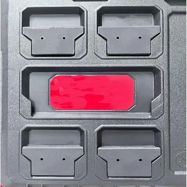 8 Pcs Mounting Feet for Milwaukee Packout,Mounting Plate Feet Mount Adapter Compatible with Milwaukee Packout System,Red (Black)