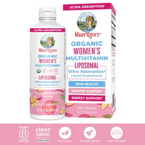 MaryRuth's USDA Organic Women's Multivitamin Liposomal - Sugar Free - Immune Support Supplement - Skin Health - Energy Support - Vegan - 15.22 Fl Oz