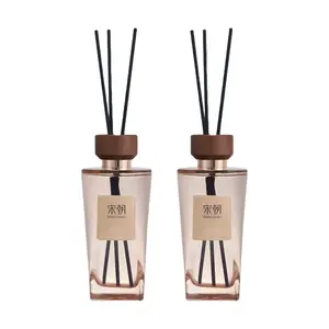 SONG CHAO Nomad Tea & Summer Green Spring Aroma Diffuser Set - 2x300ml Flameless Reed Diffuser for Long-Lasting Home Fragrance
