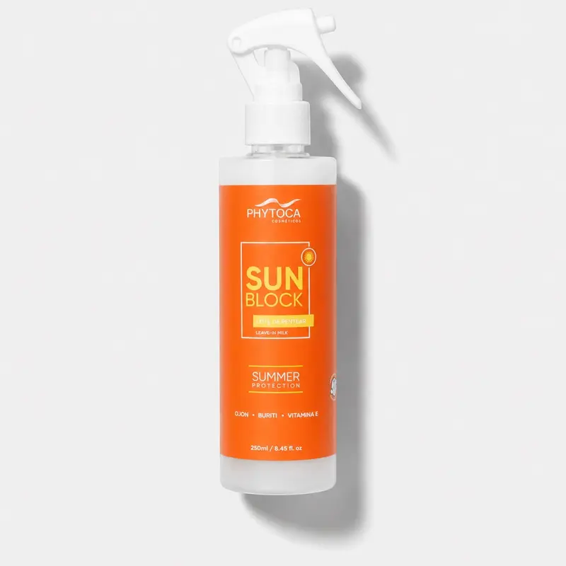 Silicone-Blend Haircare UV Protection Sunblock Leave-In Milk Oil Essence for Daily Use