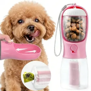 3-in-1 Portable Multifunctional Pet Water Bottle for Dogs | 2-Way Food & Water Storage with Waste Bag Dispenser Rechargeable Flexible Shaft Bat Dragon Plush Toy Chirping Flapping Bird Custom 3D Holographic Memorial Box Interactive Bungee