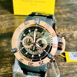 Invicta Subaqua Chronograph Watch - Rose Gold & Black - Brand New