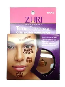 Zuri Total Coverage Concealing Foundation - Bronze .14 ounce