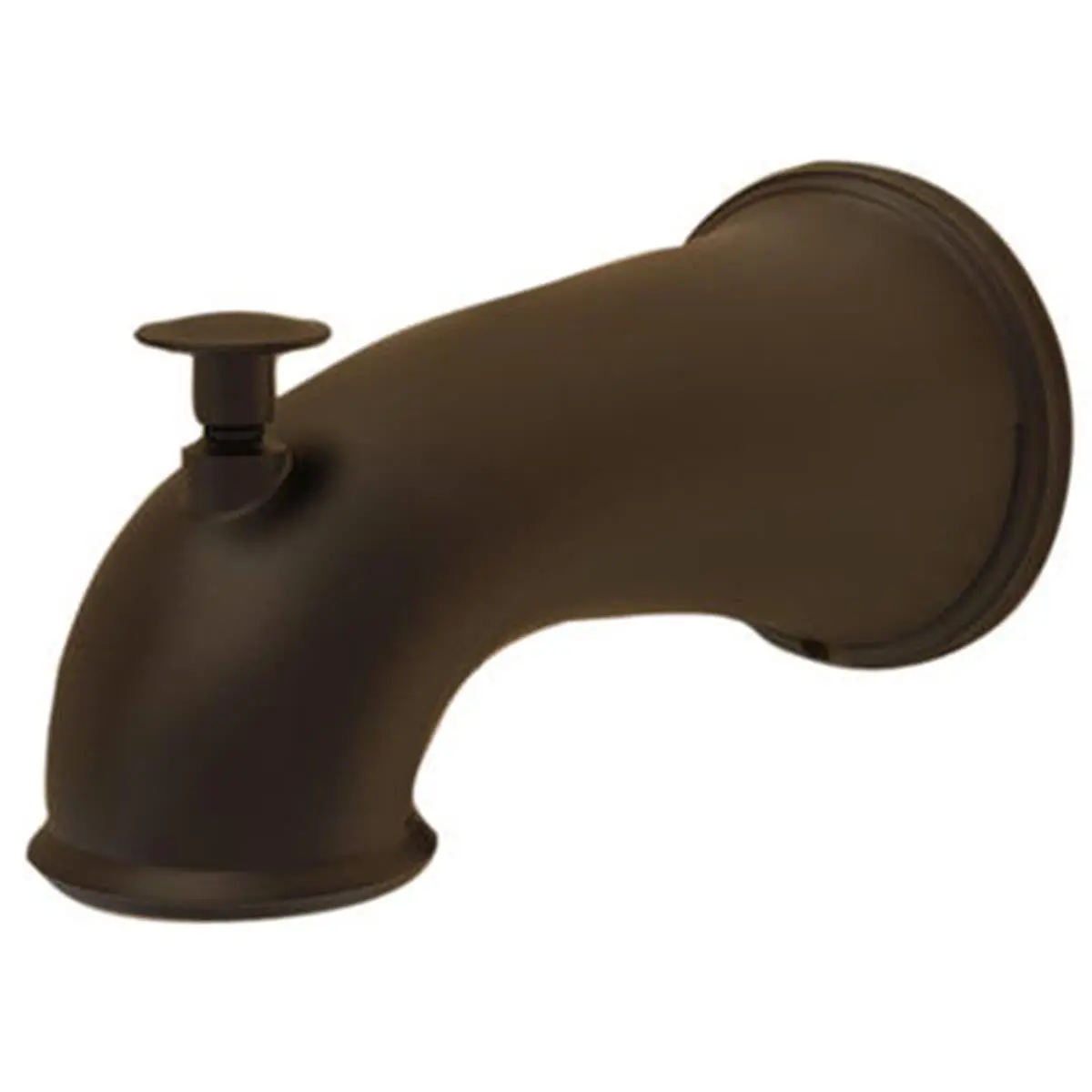 Danco 10317 Threaded Iron Tub Spout with Diverter, Oil Rubbed Bronze Finish, Fits 1/2 in. Iron Pipe Thread, Replaces Most Bathroom Fixtures, 3.1x7.9x7 in Dimensions