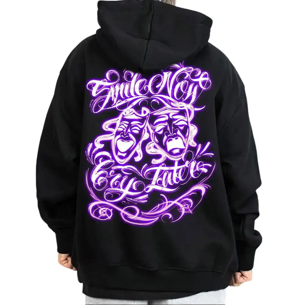 Chicano Art Smile Now Cry Later Chicano Clothing, Lowrider Style, Gangster Barrio, Chocanos Clothes, Cholo Fashion, Casuals, Oufits, Streetwear