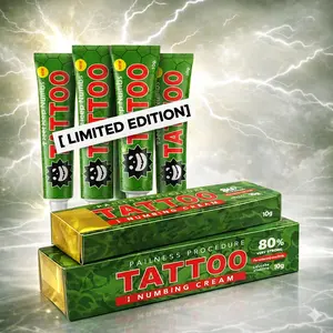 Tattoo Numbing Cream (4 Pack) - For Tattoos - Limited Edition Painless Procedure 80% Very Strong 10g