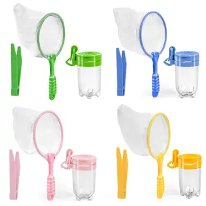 Insect Observation Box, Kindergarten Outdoor Exploration Set, Frog Catcher Clip, Firefly Butterfly Capture Net, Portable Observation Jar