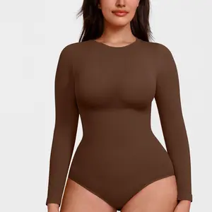 FeelinGirl Seamless long-sleeve bodysuit for outerwear Summervibes