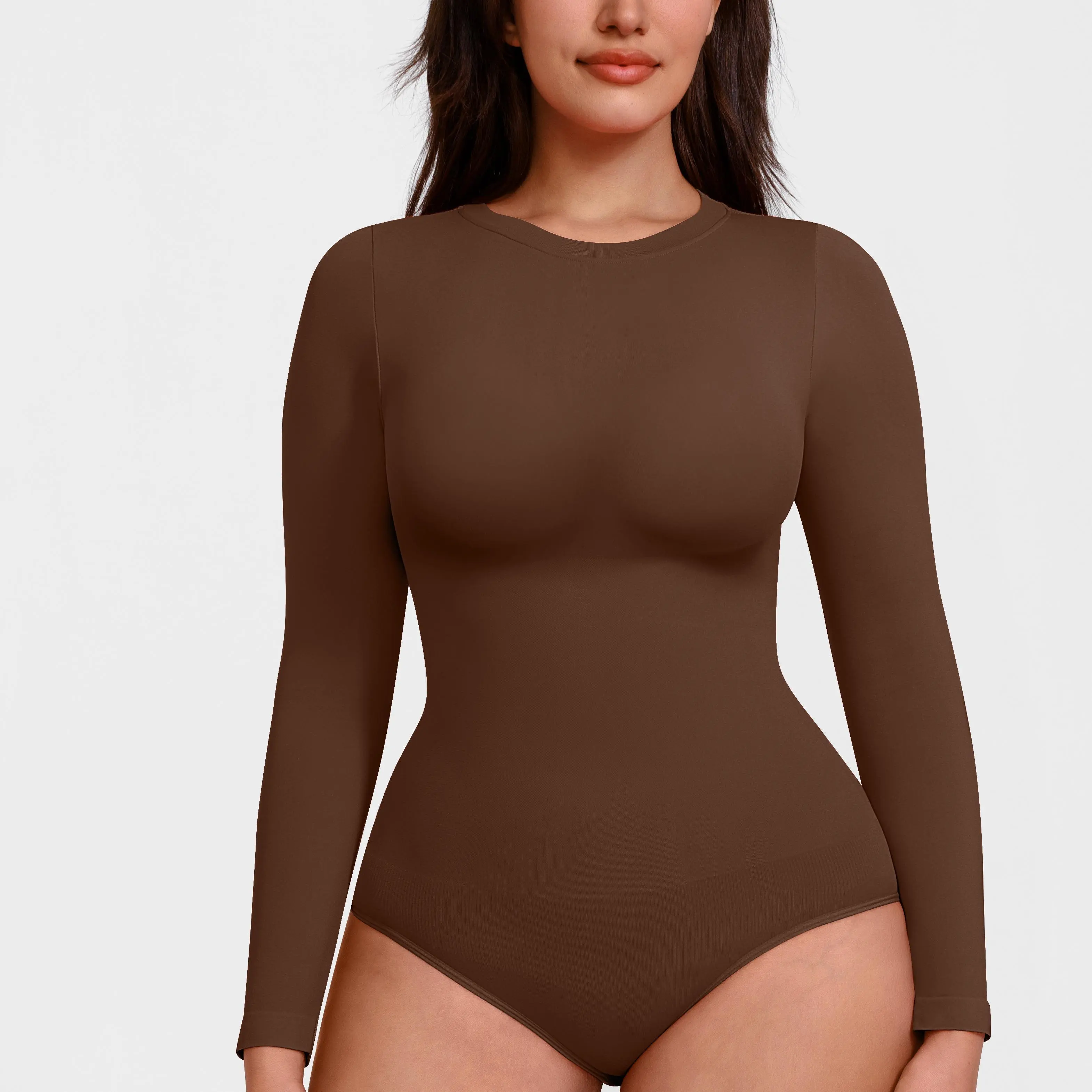FeelinGirl Seamless long-sleeve bodysuit for outerwear Summervibes