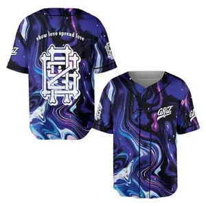 Griz Baseball Jersey, SLSL Galaxy Rave Shirt, Trippy Festival Outfit #Baseball