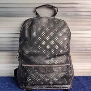 Black Leather Backpack