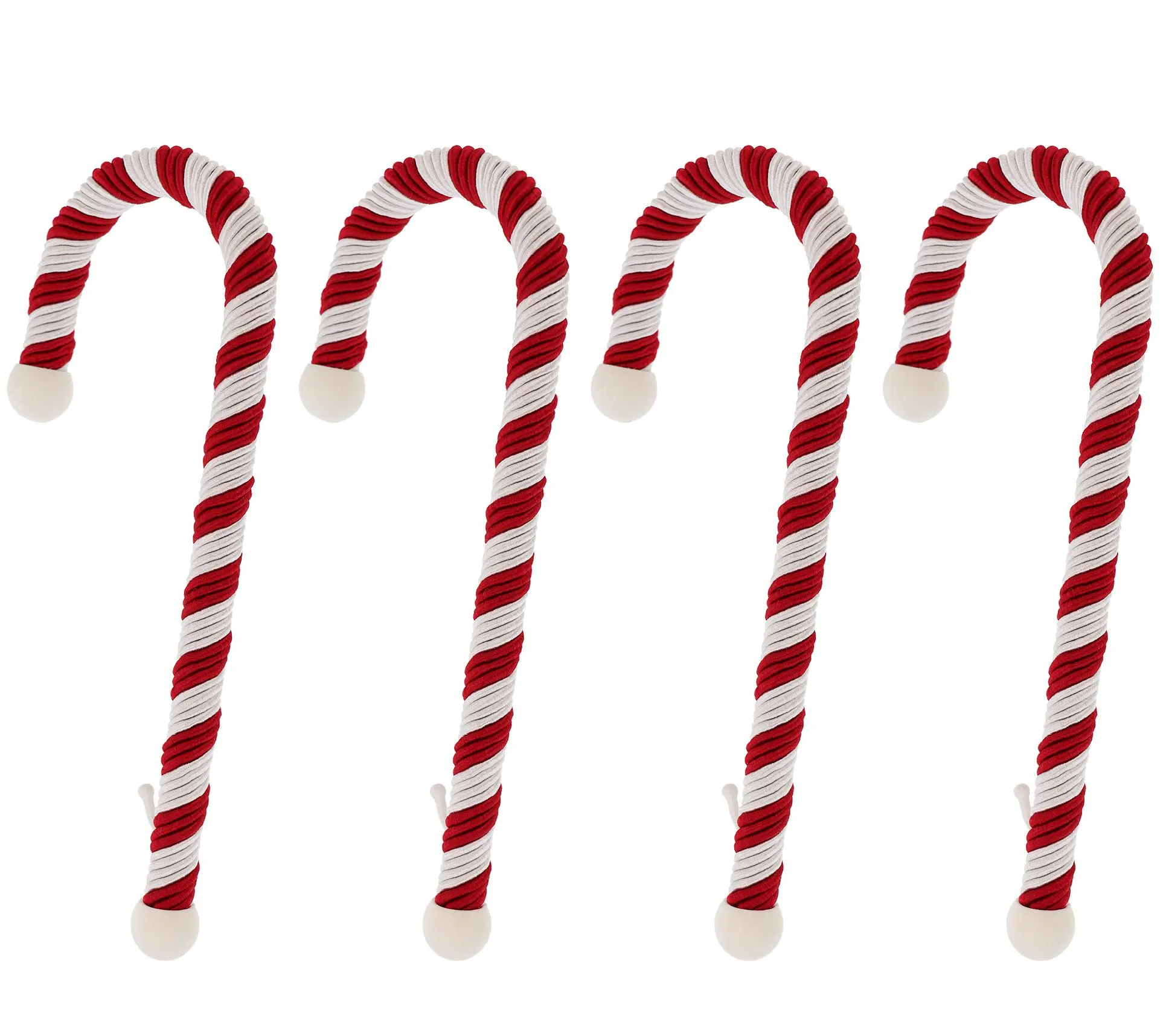 Haute Decor Set of 4 Large Candy Cane Stocking Holders Haute Decor Set of 4 Large Candy Cane Stocking Holders