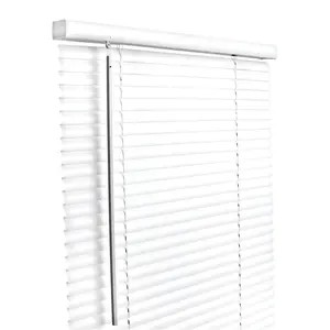 212 MAIN Horizontal Cordless Blinds - 1 in. Vinyl Slats Window Shades, 47 x 64 in. White Indoor Baby Room Decor, Model 5005758, cordlessblinds