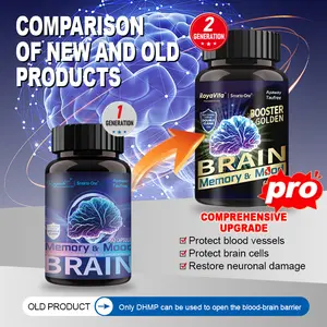 Royavita Spring Brain Support Capsules, Memory Focus & Mood Balance, 60 Capsules-2