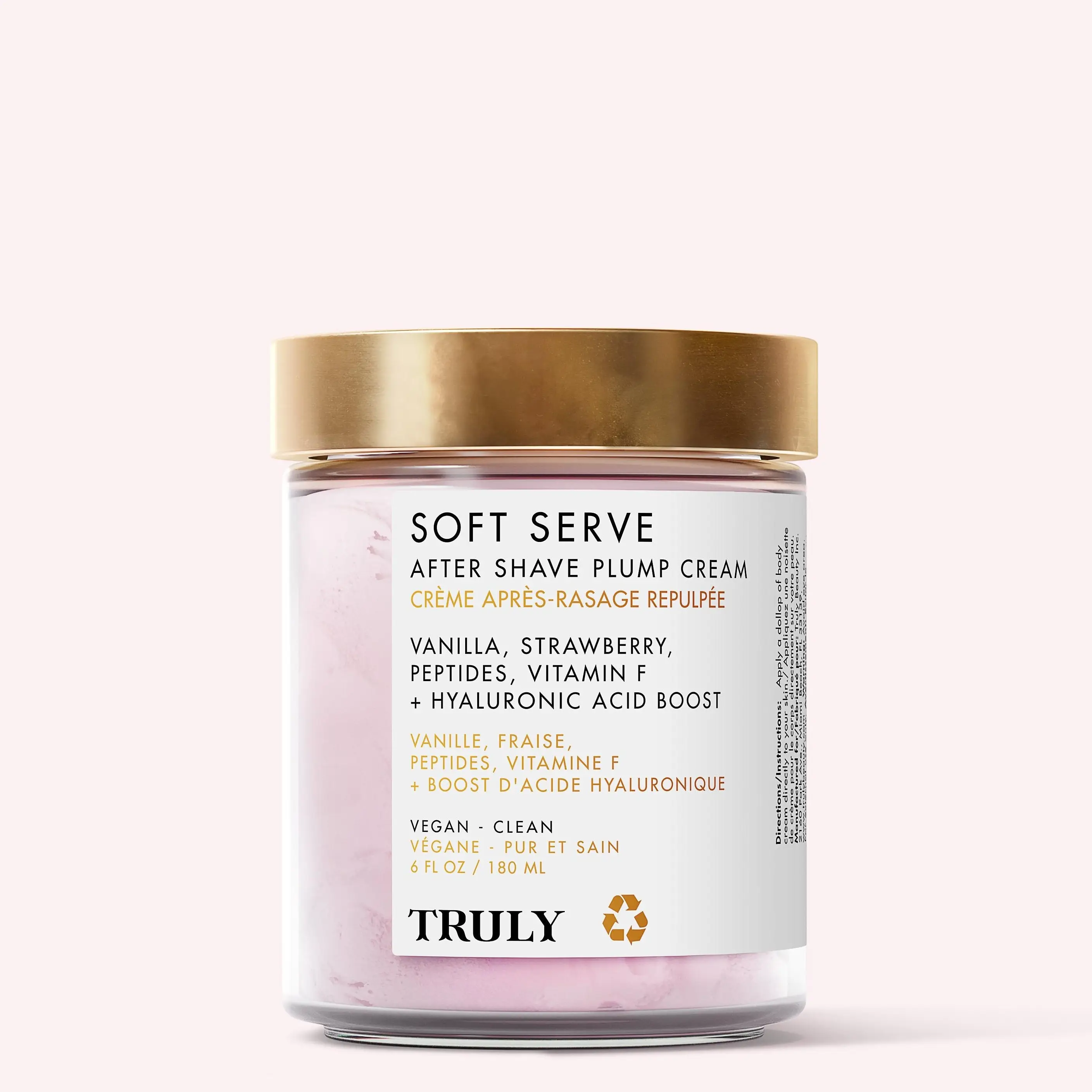 Soft Serve After Shave Plump Cream - Bright Strawberry & Warm Vanilla Scent