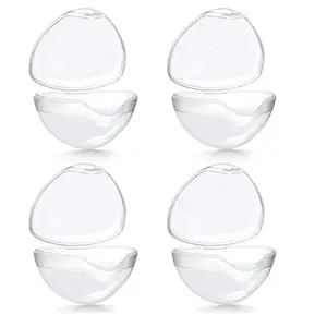 Clear Baby Nipple Storage Box, 4 Counts/set Portable Baby Pacifier Container for Baby Infant Newborn Toddler Outdoor Travel Care