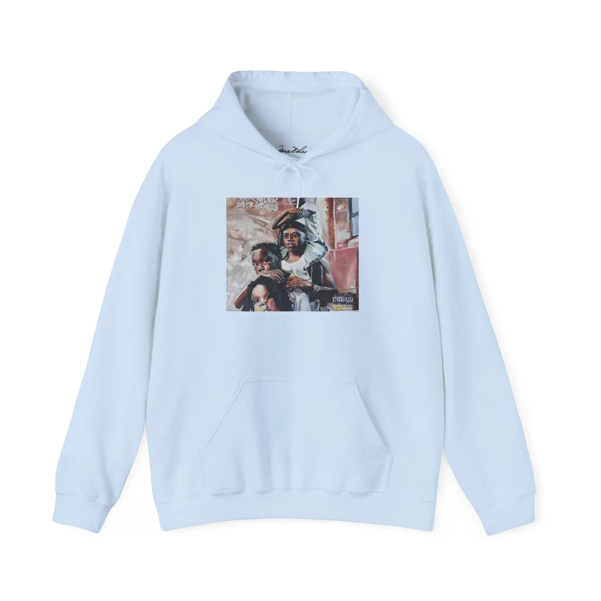Gildan West Side Boogie Hoodie - Original Artwork by CJSNOTHERE Classic Fit Long Sleeve Casual Sweatshirt with Kangaroo Pocket for Autumn Men's Wear