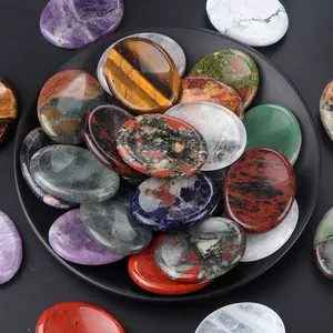 Worry Stone Natural Crystal Gorgeous Stone Bead Beads Gemstone Jewelry Energy Love Girlfriend Boyfriend Souvenir Valentine Father Mother Anniversary New Year Christmas Halloween Birthday Gift