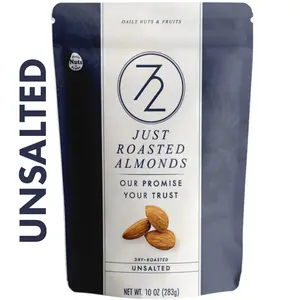 72 Hour Just Roasted Almonds | Unsalted | 10oz | 8 Pack