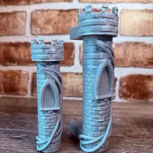 Castle Custom Tumbler Handle - Made to fit Hogg 40oz, Hogg 30 oz, Stanley 40 oz, or Glue On style Drinkware Tumblers