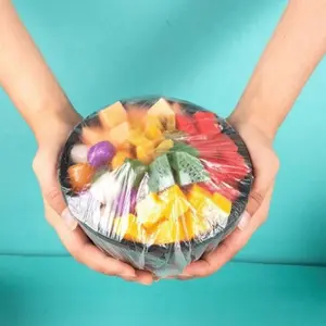 100 Wrap Disposable Bags for Covering, Plastic Packaging for Fruit, Kitchen Additions, Colorful Living