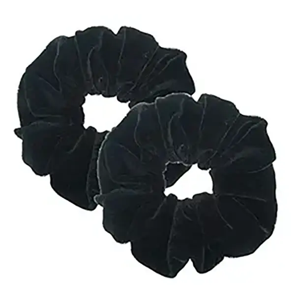 Women's Black Velvet Headband - 1pc Classic Shape Velvet Fabric Hair Accessory with Softness, One Size Elastic Ponytail Band for Party Gifts & Festive Supplies