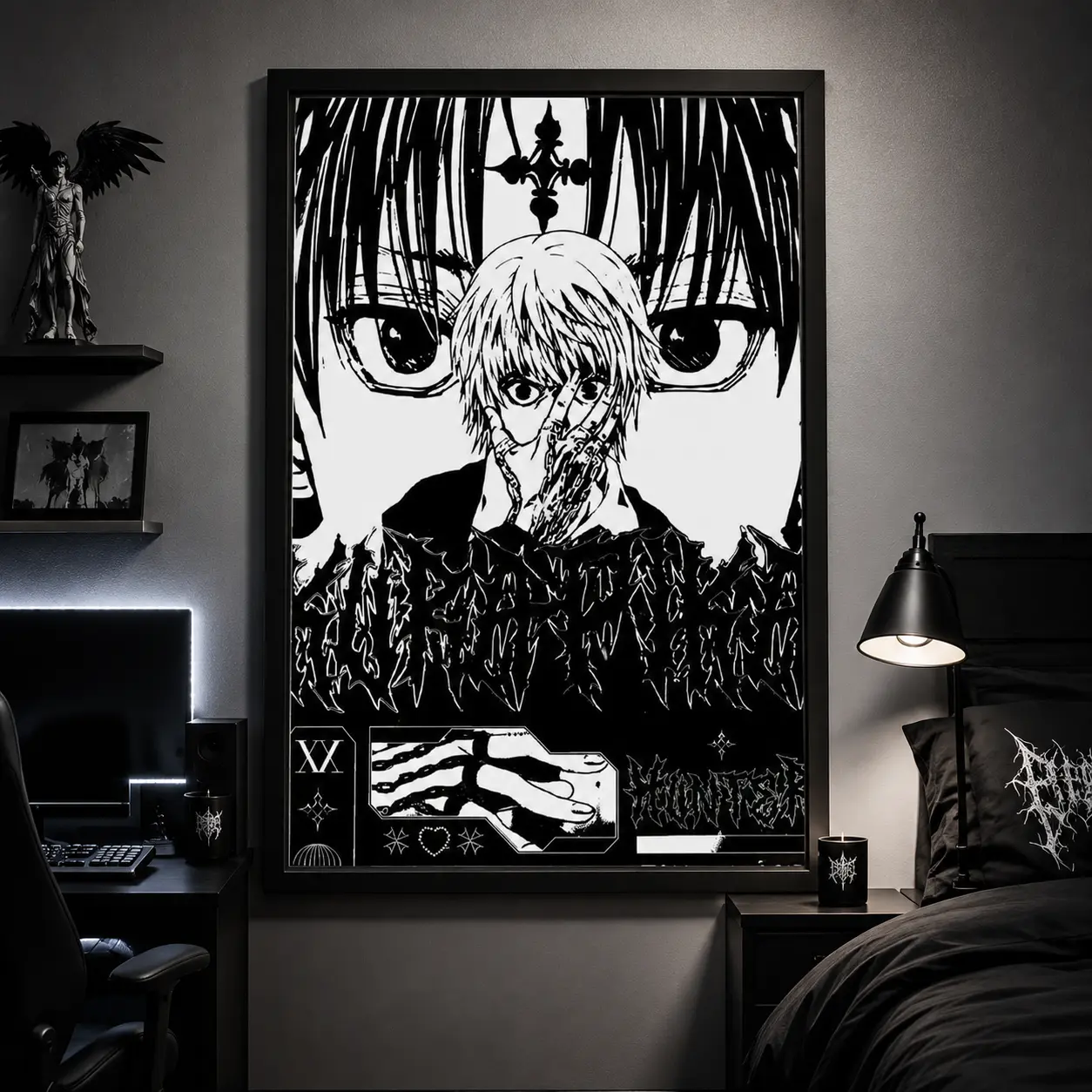 Hunter X Hunter Kurapika Print Poster – Japanese Manga Poster Anime Poster Yoshihiro Togashi Hunter Wall Art Wall Decor,Canvas Poster Wall Decor, Room Decorations, Funky Home Decor,anime wall art,bedroom canvas poster
