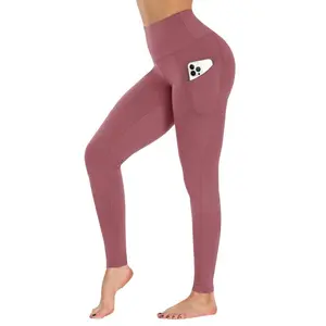 Showitty Leggings for Women with Pockets - Plus Size High Waist Women's Workout Running Yoga Pants
