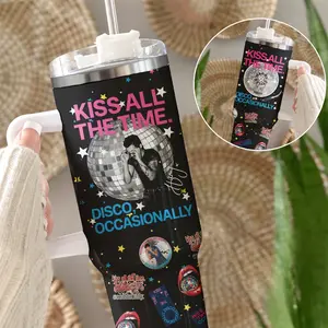 Harry Styless Disco Ball Tumbler 40oz & 30oz, Kiss All The Time Drinkware For Fans, Music Lover Everyday Hydration Gift | TM170326.R2951.ID00